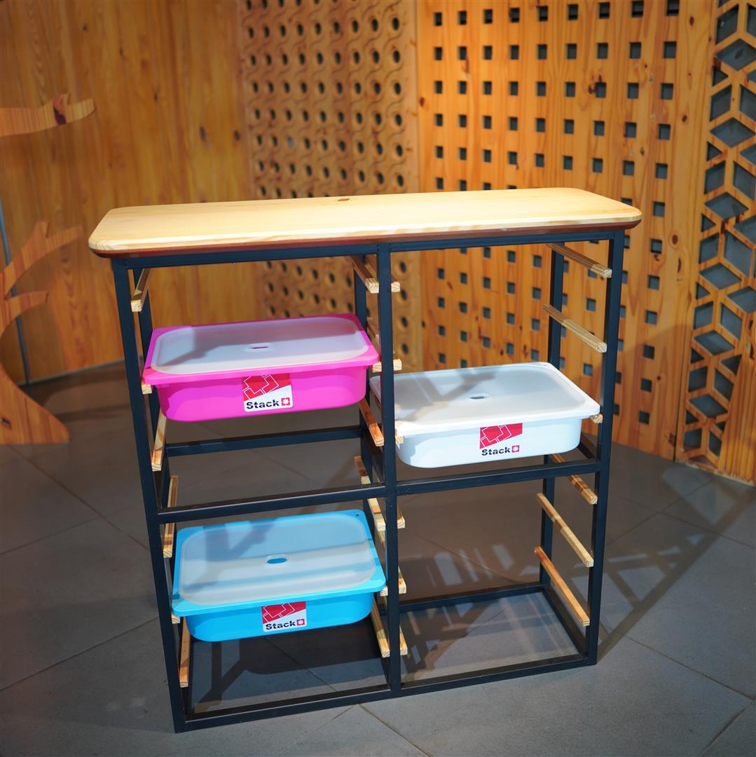 ชั้นเหล็กใส่ถาด Stack (411)