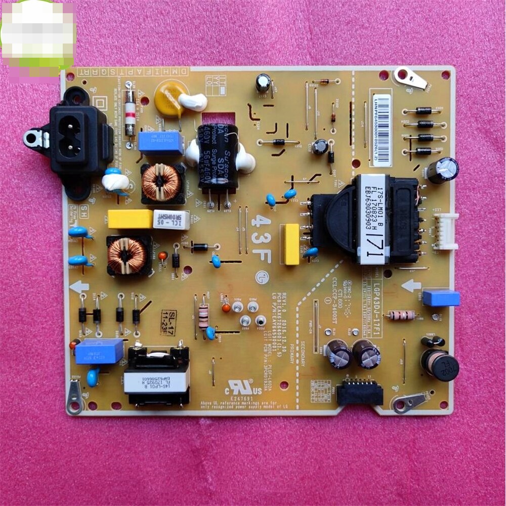 POWER SUPPLY LG 43LJ550T 43LK5700PTA 43LM5700PTC. EAX67264001