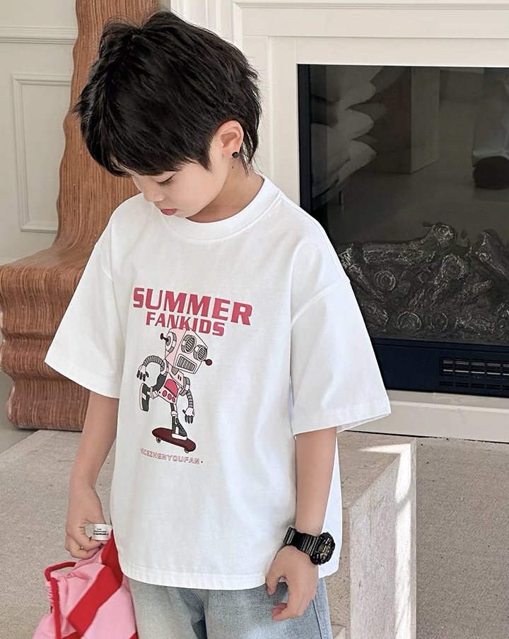 Summer Fankids 🧢🌤️ เสื้อยืดเด็ก unisex ผ้าคอตตอน 100%