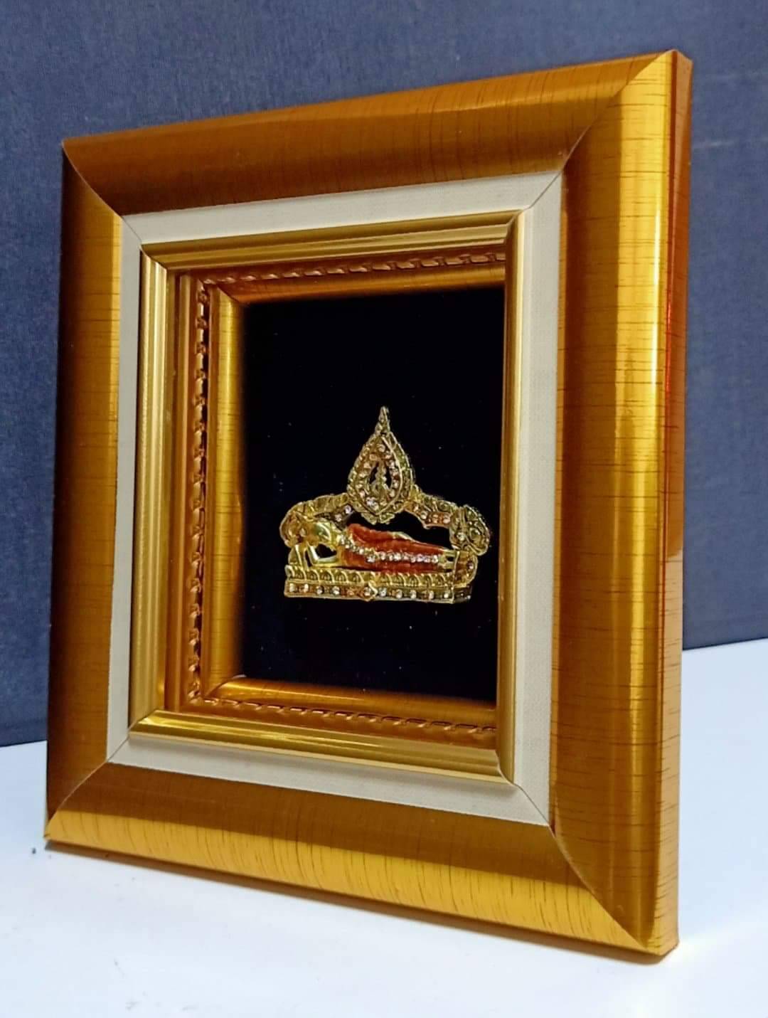 กรอบรูปพระปางไสยาสน์ กรอบรูปแฮนเมดส์ งานหัตถศิลป์ไทย กรอบรูปเรซิ่น