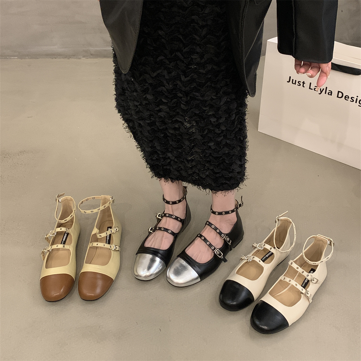 รองเท้าคัทชูผู้หญิงส้นเตี้ย ใส่สบาย มีขนาด35-43
