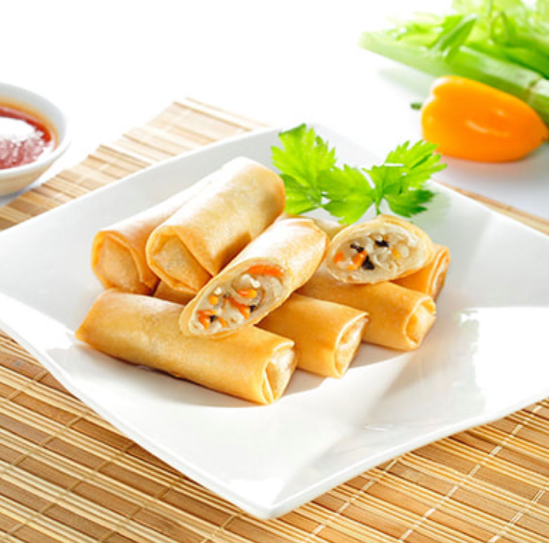ปอเปี๊ยะไส้ผักเจ SPRING ROLL EVEBEST 380g (20ชิ้น)