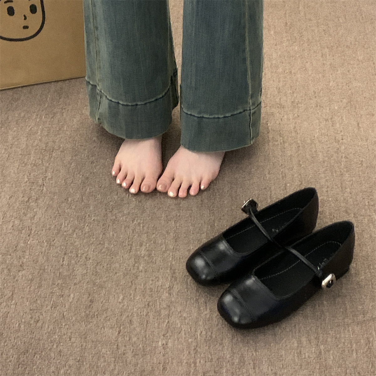 รองเท้าคัทชูผู้หญิงส้นเตี้ย ใส่สบาย มีขนาด35-43