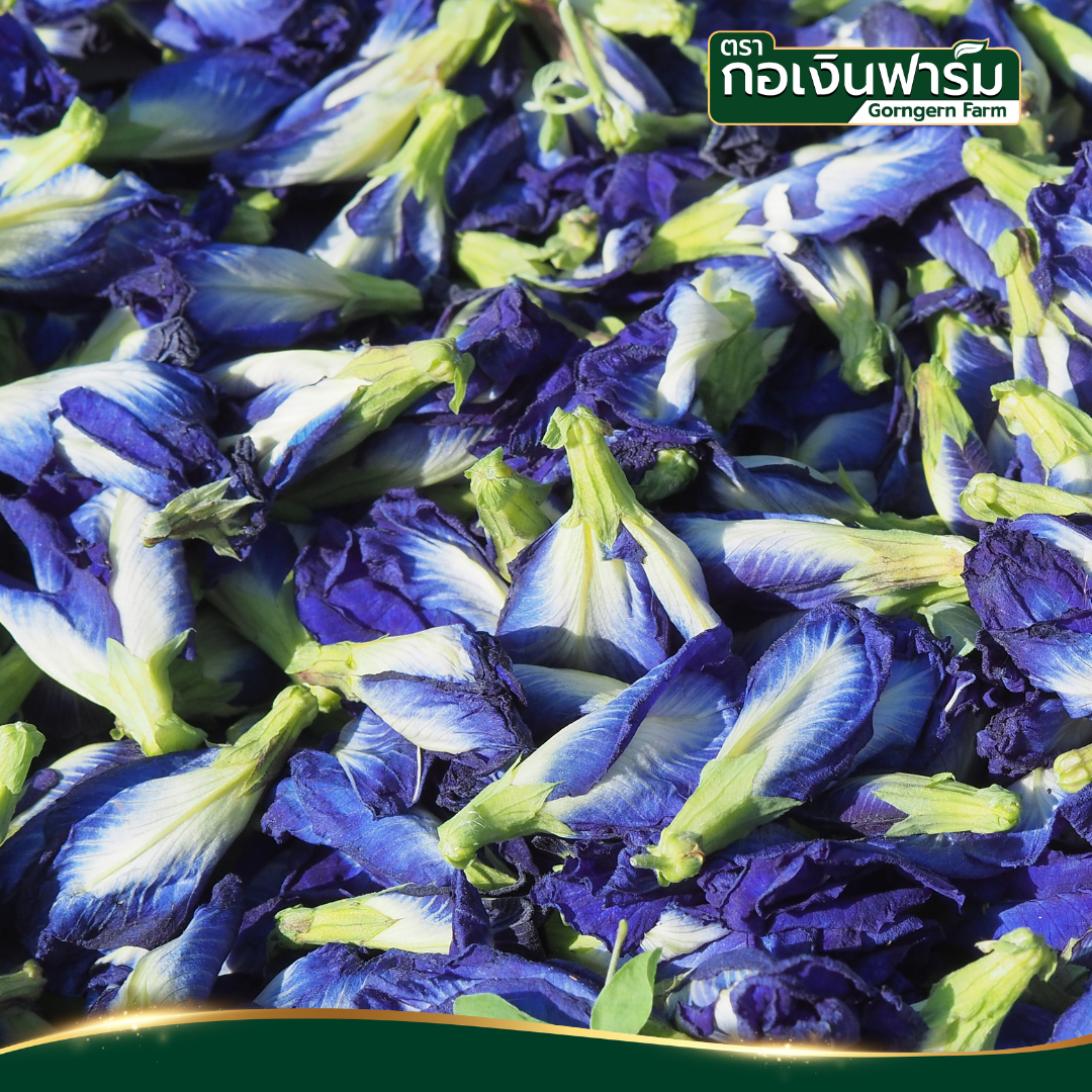อัญชันแห้ง Dried Butterfly Pea ตรากอเงินฟาร์ม