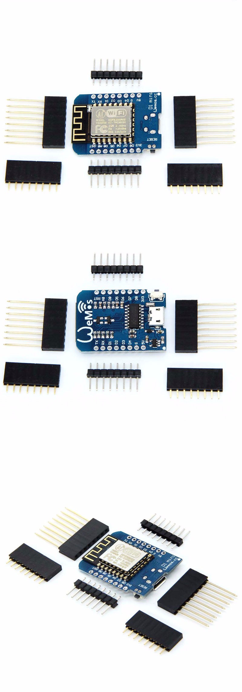 โมดูล WeMos D1 mini V2 WiFi ESP8266 Arduino Compatible