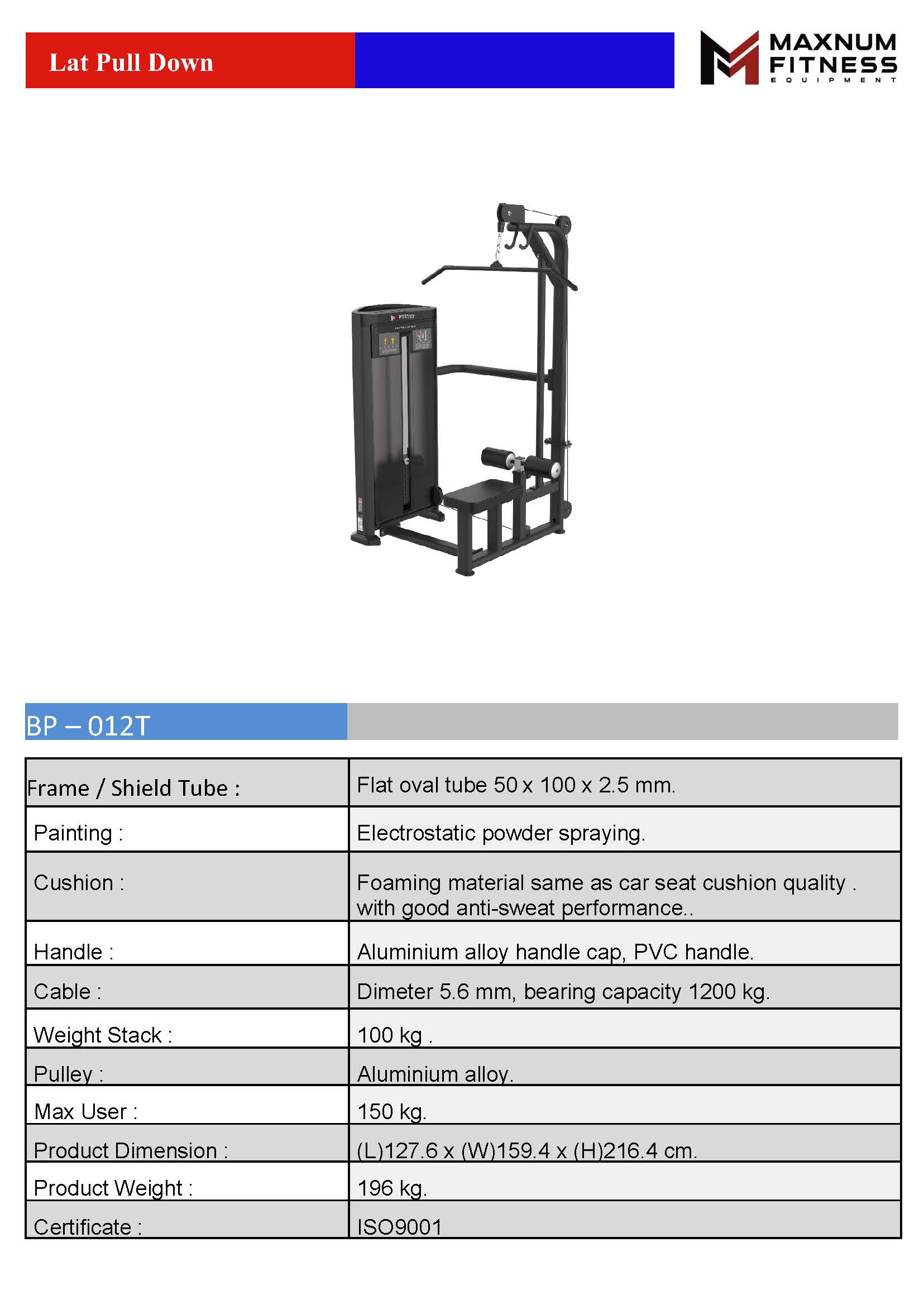 เครื่องฝึกล้ามเนื้อเดี่ยว สำหรับยิม ฟิตเนส Single Machine แบรนด์ Maxnum