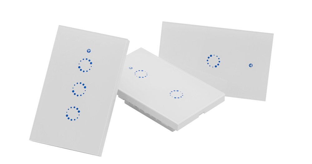 ทัชสวิทช์ไร้สาย Sonoff Touch Switch T1 - US 3 Gang - สั่งผ่านมือถือ WiFi Wireless Smart Switch และรีโมท RF 315 MHz