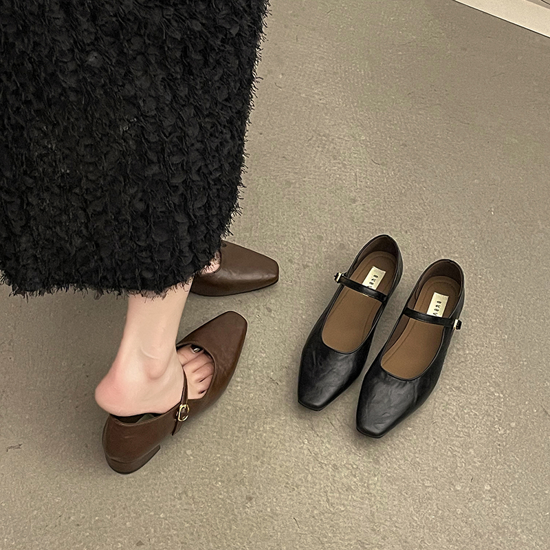 รองเท้าคัทชูผู้หญิงส้นเตี้ย ใส่สบาย มีขนาด35-40