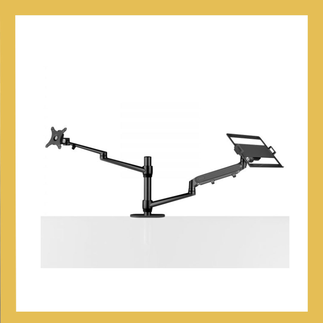2 in 1 Hybrid Arms for Laptop & Monitor Desk Mount