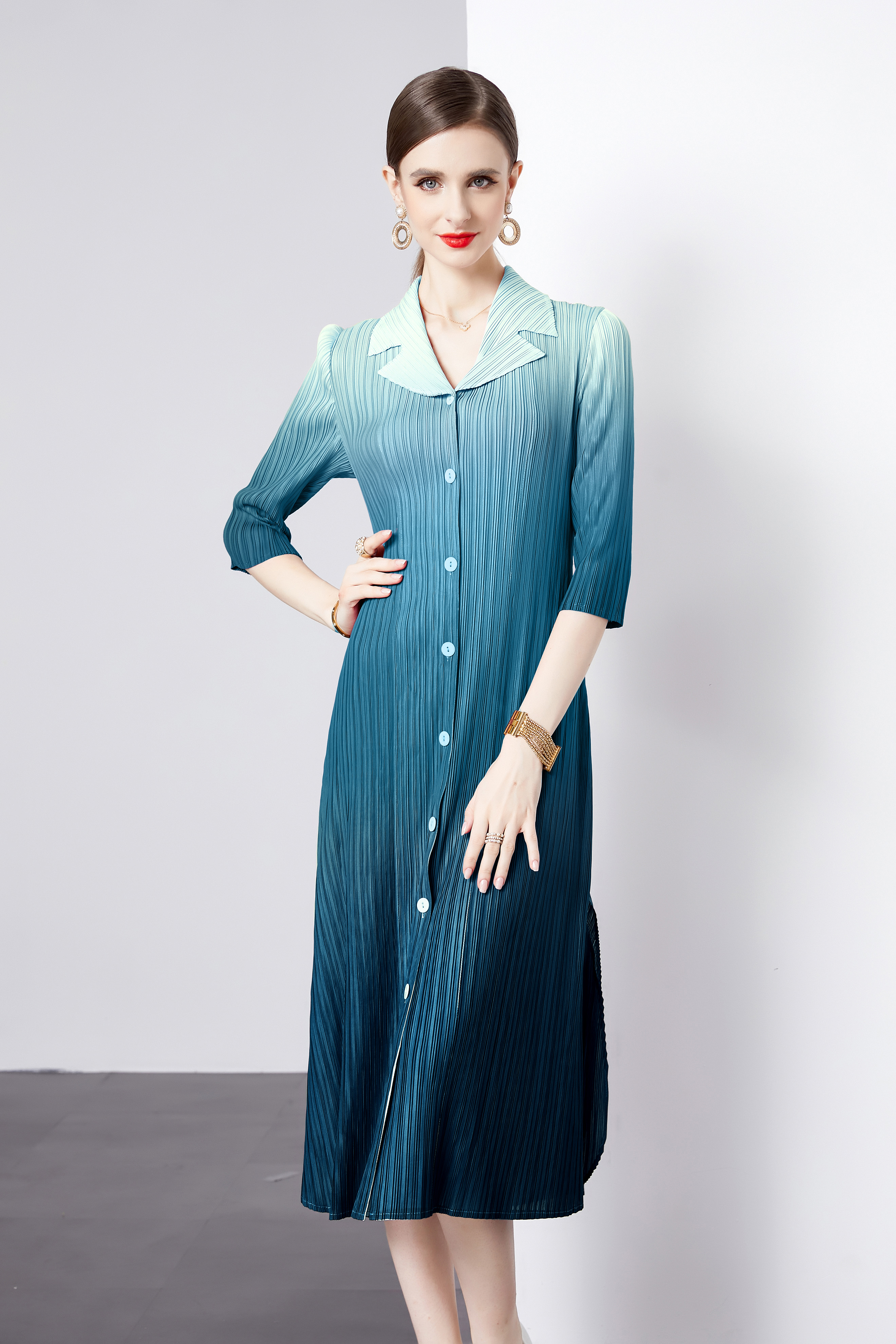 ชุดเดรสยาวสวยๆ ชุดเดรสยาวใส่สบาย ใส่ทำงาน มีขนาดS M L XL 2XL