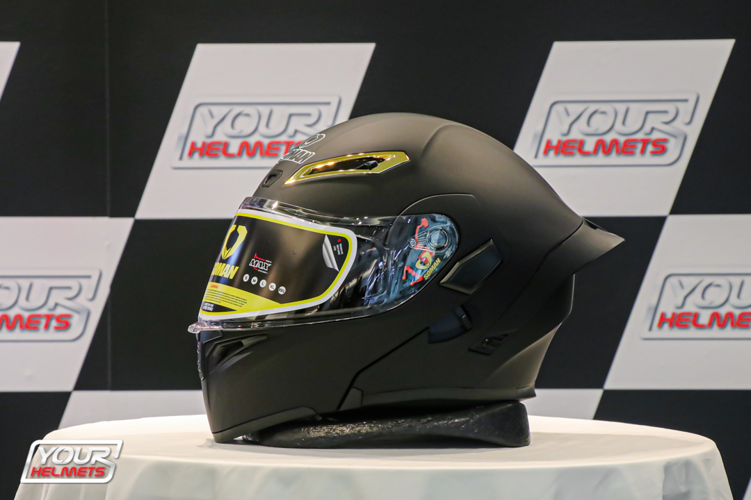 หมวกกันน็อค SOMAN HELMET รุ่น SM955-S MATT BLACK