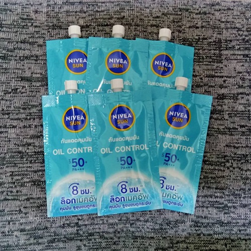 นีเวีย ซัน ออยล์ คอนโทรล เฟซ เซรั่ม เอสพีเอฟ 50+ พีเอ+++ Nivea Sun Oil Control Face Serum SPF50+ PA+++ 7ml x 6
