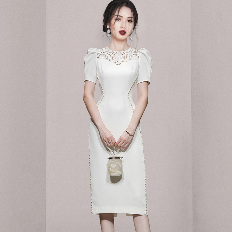 ชุดเดรสยาวสวยๆ ชุดเดรสยาวใส่สบาย ใส่ทำงาน มีขนาดS M L XL 2XL