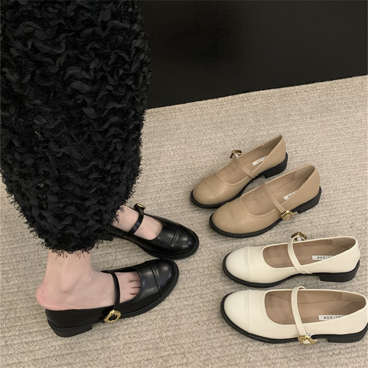 รองเท้าคัทชูผู้หญิงส้นเตี้ย ใส่สบาย มีขนาด35-43