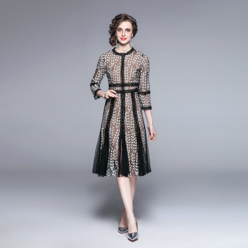 ชุดเดรสยาวสวยๆ ชุดเดรสยาวใส่สบาย ใส่ทำงาน มีขนาดS M L XL 2XL