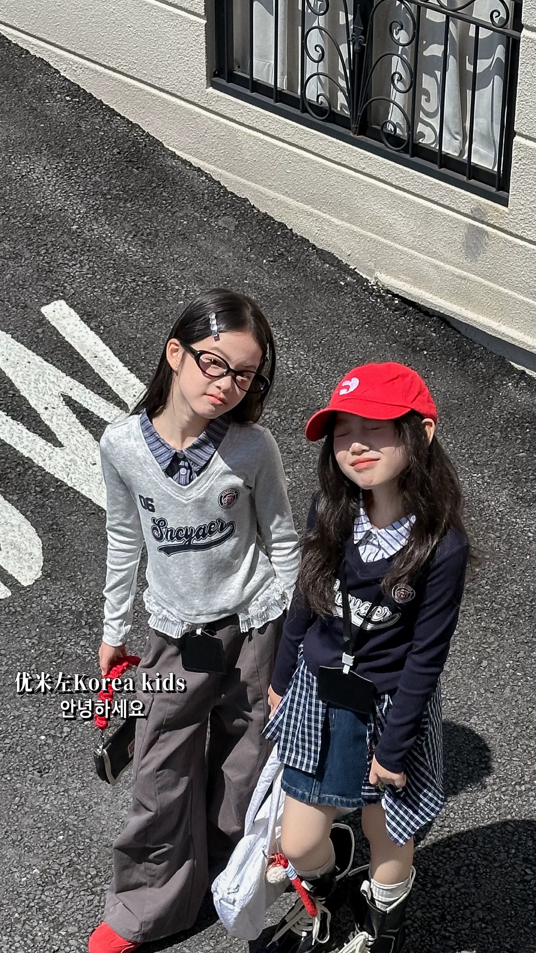 Youme Brand 💞🦋 Koreakids sweater เสื้อแขนยาวดญ ทูโทน