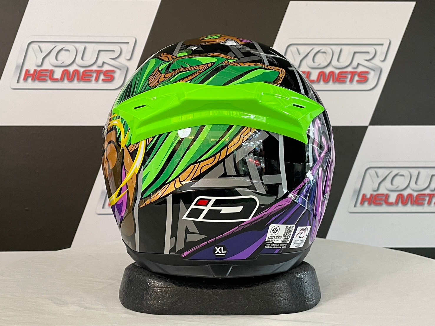 หมวกกันน็อค ID HELMETS รุ่น SPARTAN BT WIZARD BLACK