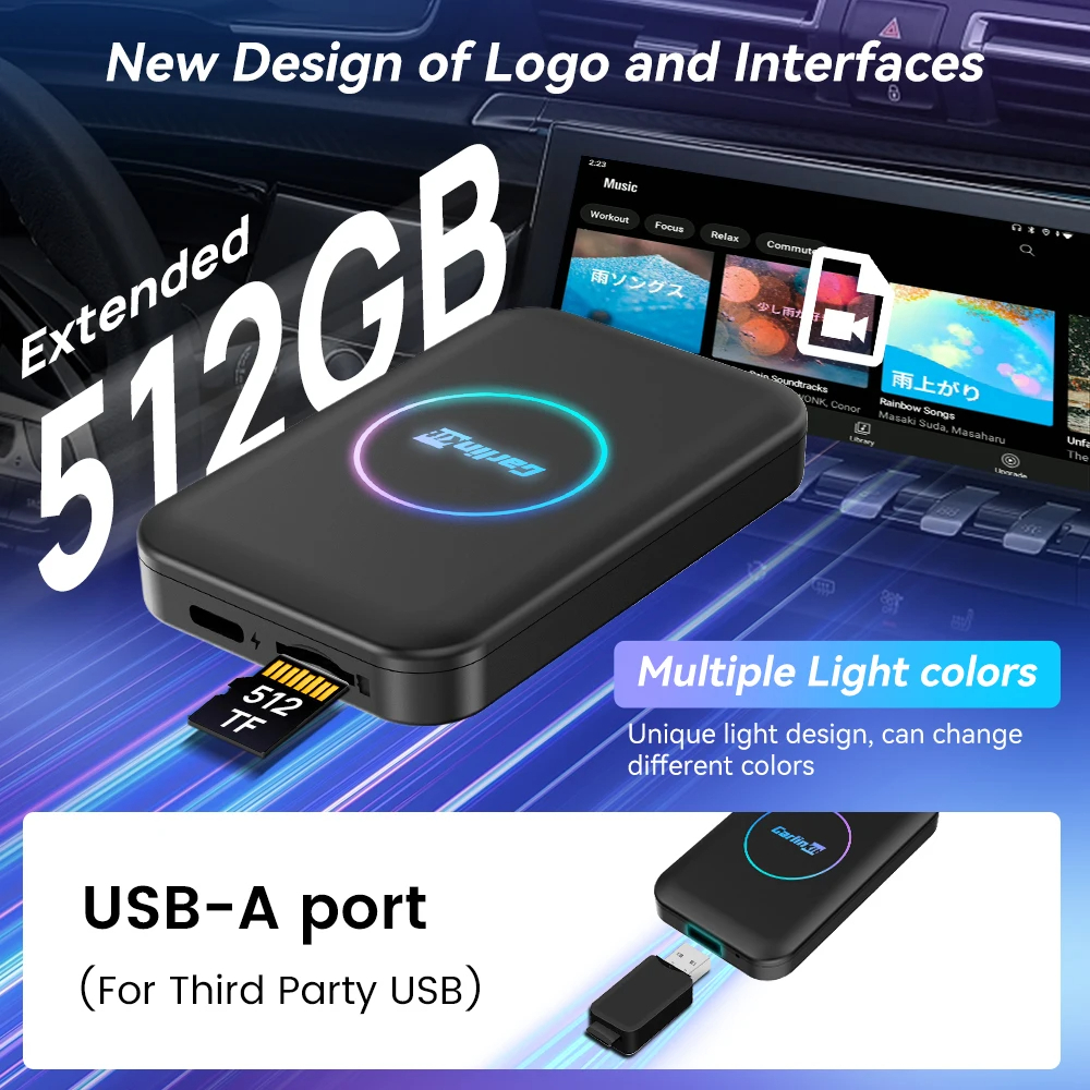 T-Box Lite - Carlinkit Android Ai Box For Original built-in CarPlay(4 Core,2+16GB)