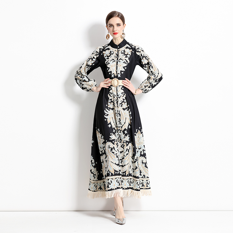 ชุดเดรสยาวสวยๆ ชุดเดรสยาวใส่สบาย ใส่ทำงาน มีขนาดS M L XL 2XL