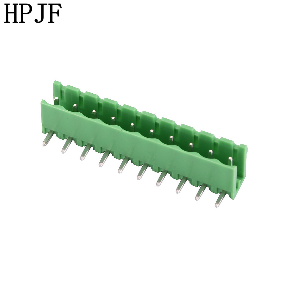 12 Pin Right Angle Line Terminal Plug Type 300V 15A 5.08mm Pitch Connector Pcb Screw Terminal Block