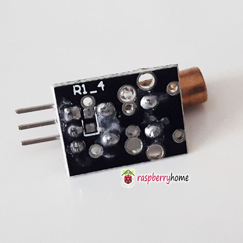 โมดูลเลเซอร์เซนเซอร์ KY-008 650nm Laser sensor Module 6mm 5V 5mW Red Laser Dot Diode Copper Head for Arduino