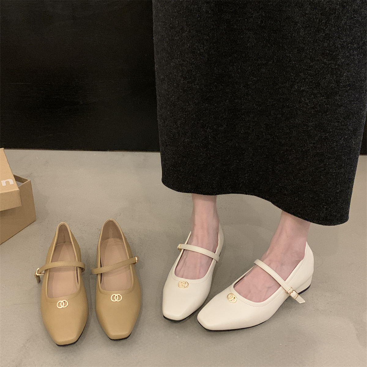 รองเท้าคัทชูผู้หญิงส้นเตี้ย ใส่สบาย มีขนาด35-43