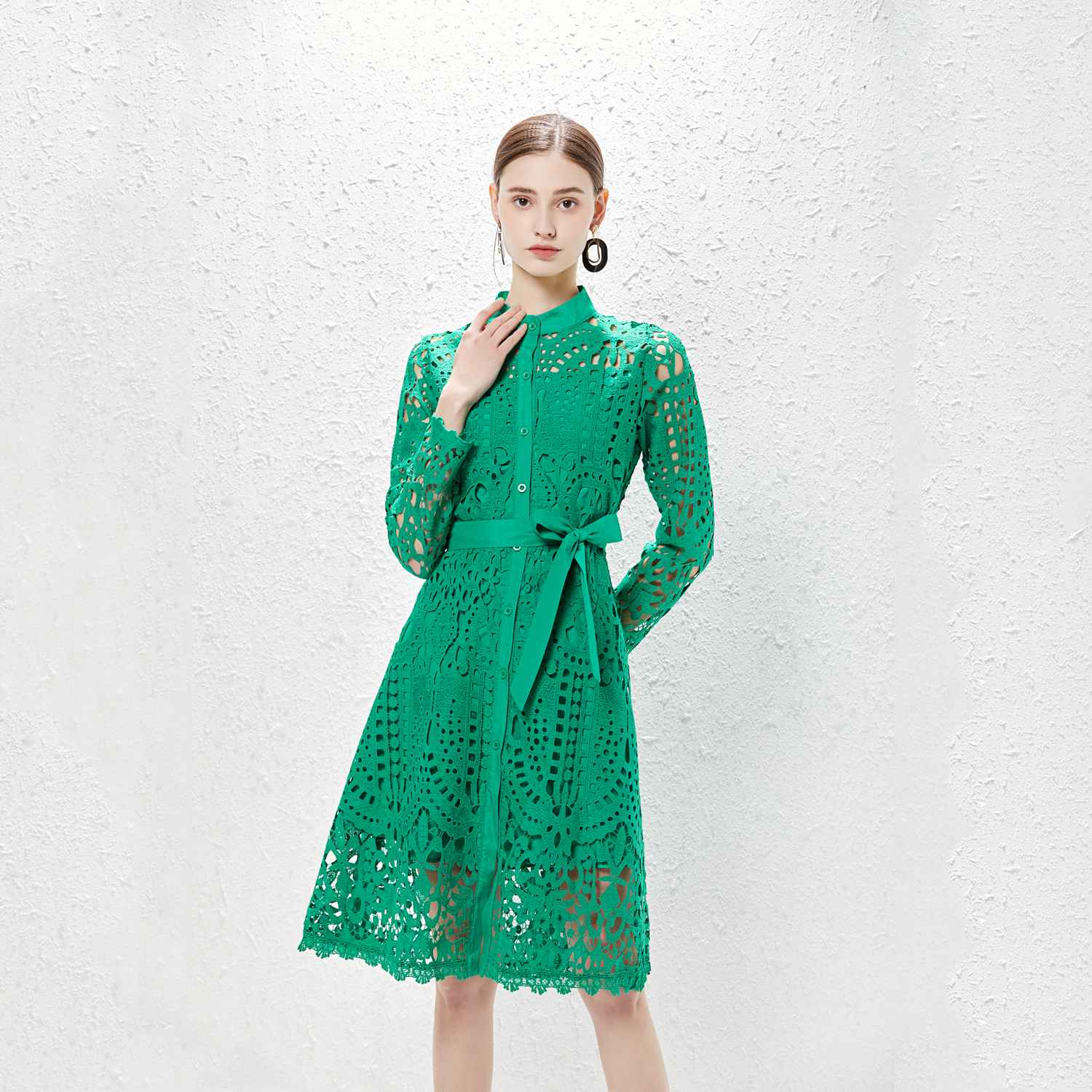 ชุดเดรสยาวสวยๆ ชุดเดรสยาวใส่สบาย ใส่ทำงาน มีขนาดS M L XL 2XL