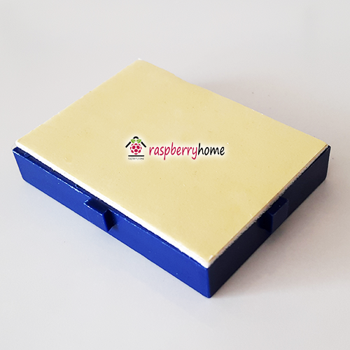 บอร์ดทดลองขนาดเล็กแบบต่อขยายได้ สีน้ำเงิน mini breadboard 4.7 ซ.ม. x 3.5 ซ.ม. 170 จุด