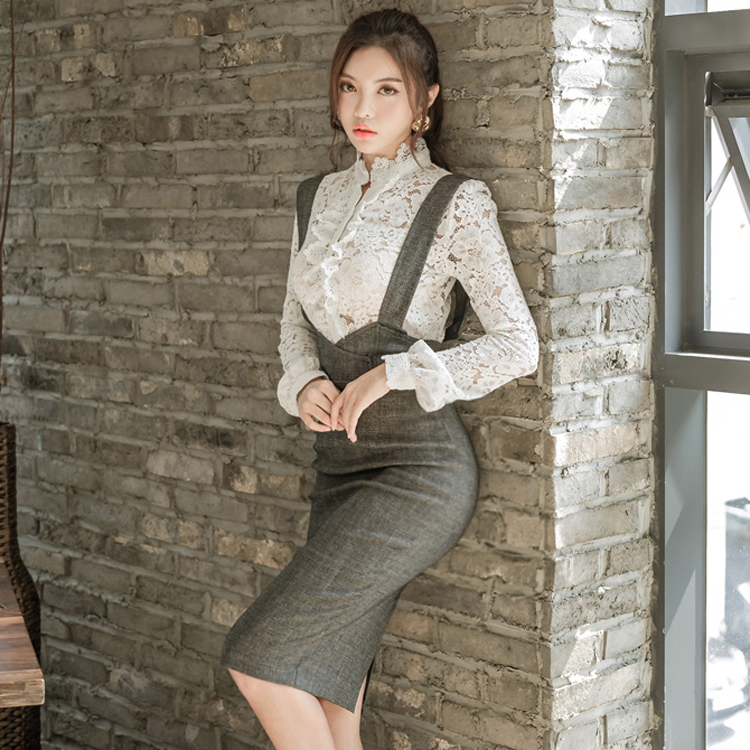 ชุดเดรสยาวสวยๆ สไตล์เกาหลี มีขนาด S M L XL สนใจทักแชท