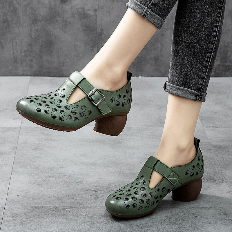 รองเท้าเท้าหนังวินเทจ 35 36 37 38 39 40