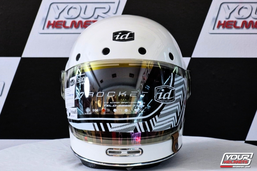 หมวกกันน็อค ID HELMETS รุ่น ROCKET WHITE PLAIN