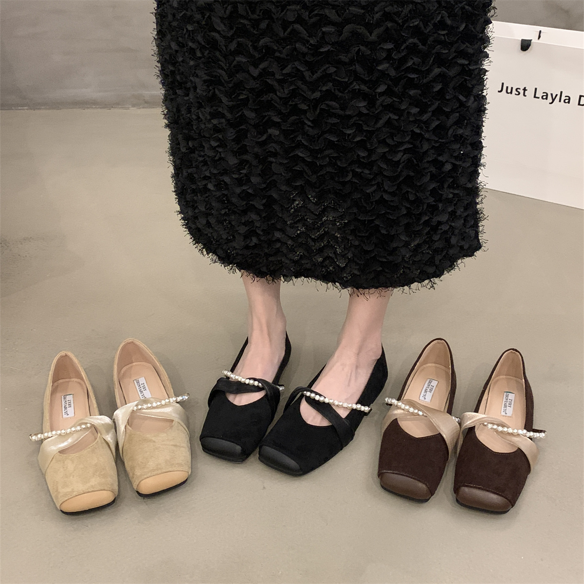 รองเท้าคัทชูผู้หญิงส้นเตี้ย ใส่สบาย มีขนาด35-43