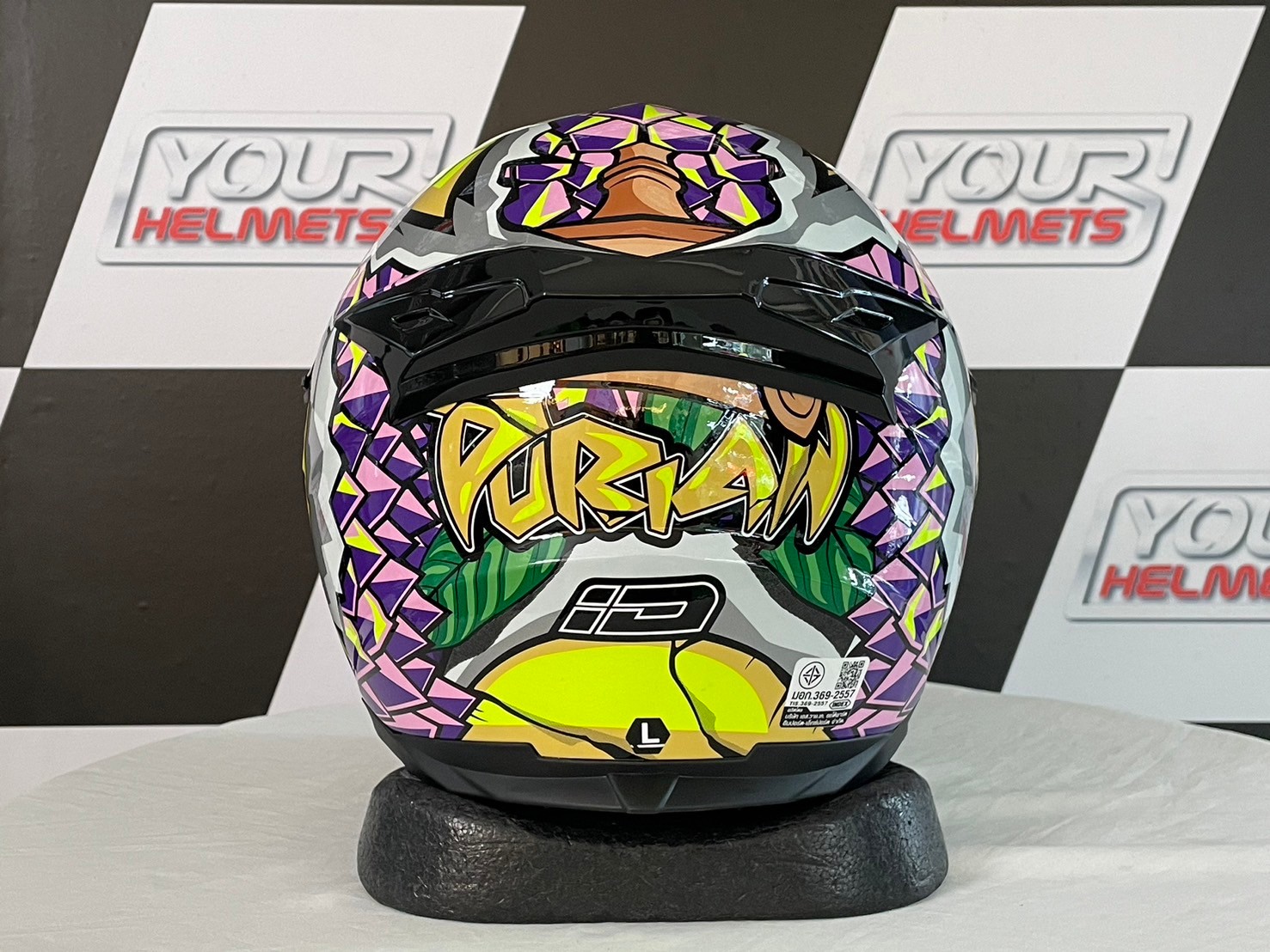 หมวกกันน็อค ID HELMETS รุ่น SPARTAN BT GLITTER BLACK