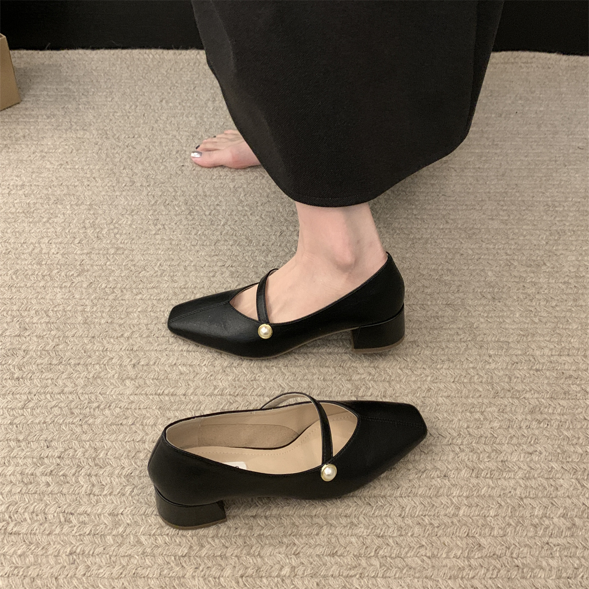 รองเท้าคัทชูผู้หญิงส้นเตี้ย ใส่สบาย มีขนาด35-43