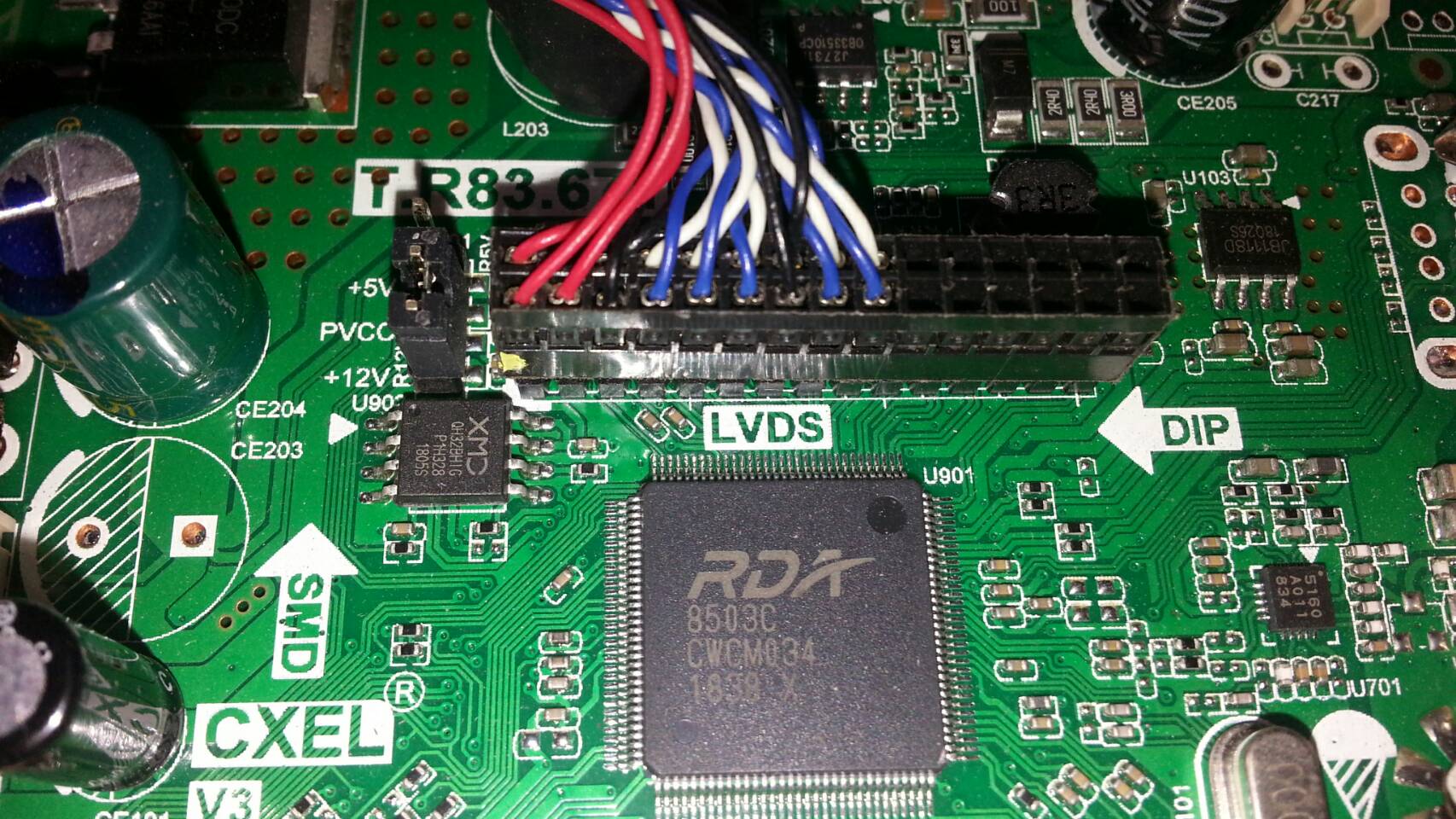 Main Board Family LED24H เมนูภาษาไทย มีรีโมท (บอร์ดทดแทน)