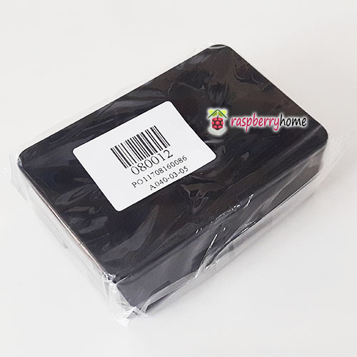 Raspberry Pi 3 Case Cover Shell Enclosure Box สีดำ มีช่องสำหรับสาย GPIO สายกล้อง มีปุ่มกันลื่น