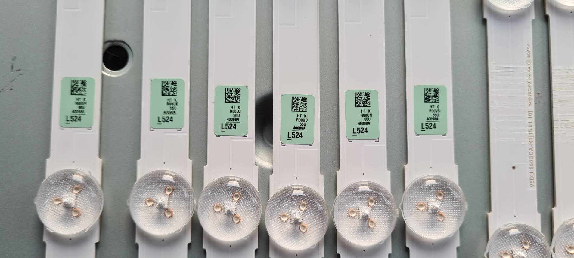 หลอดแบล็คไลท์ TV SAMSUNG(ซัมซุง)รุ่นUA55KU6000K :UA55KU6300K :UA55JU6600KX :UA55JU6400K :UA55MU6300 :UA55MU6100 :UA55JU6000KX :UA55MU6103KX (หลอด 6X8 ดวง)