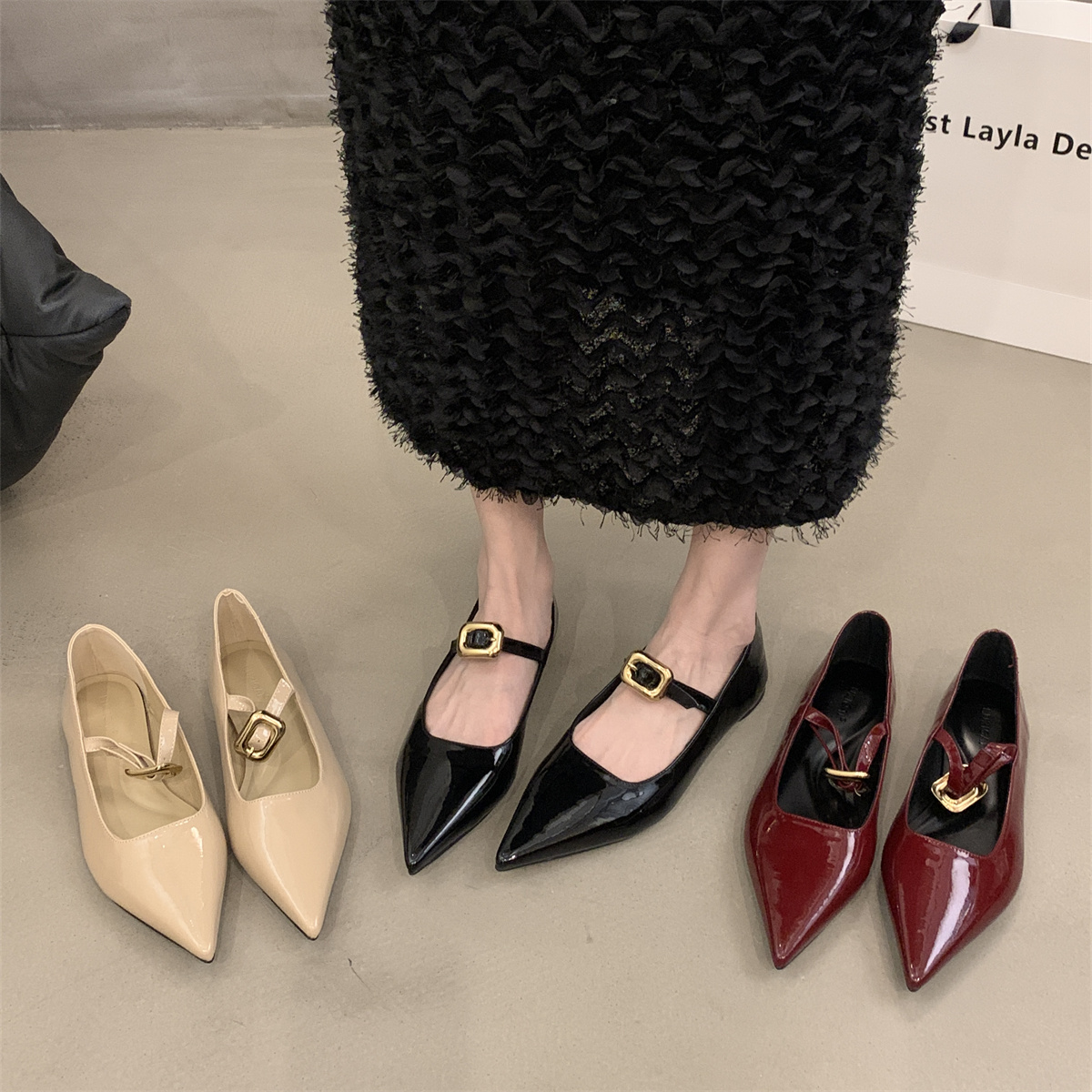 รองเท้าคัทชูผู้หญิงส้นเตี้ย ใส่สบาย มีขนาด35-43