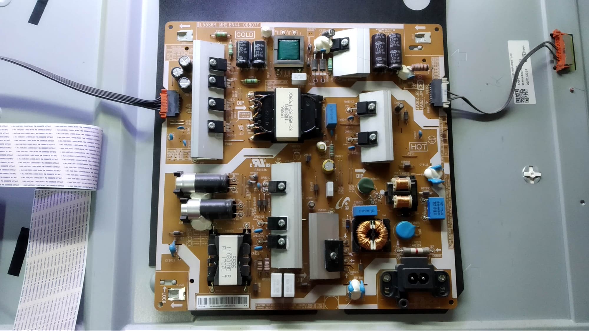 Power Supply Samsung UA55MU6300K : UA49MU6300K : UA49MU6100K :UA49MU6103K :UA50MU6100K :UA55MU6100K :UA55MU6103K : UA55JU6600K : BN44-00807F