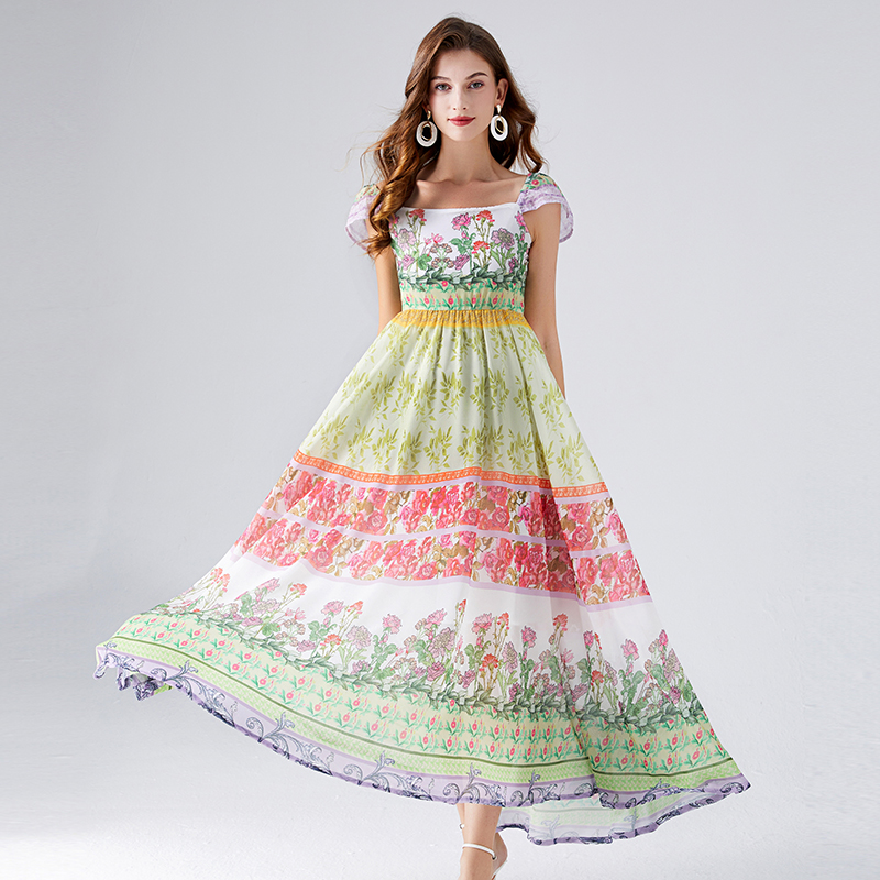 ชุดเดรสยาวสวยๆ ชุดเดรสยาวใส่สบาย ใส่ทำงาน มีขนาดS M L XL 2XL