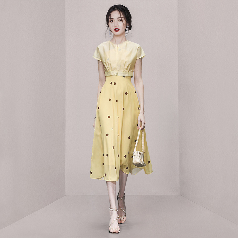 ชุดเดรสยาวสวยๆ ชุดเดรสยาวใส่สบาย ใส่ทำงาน มีขนาดS M L XL 2XL