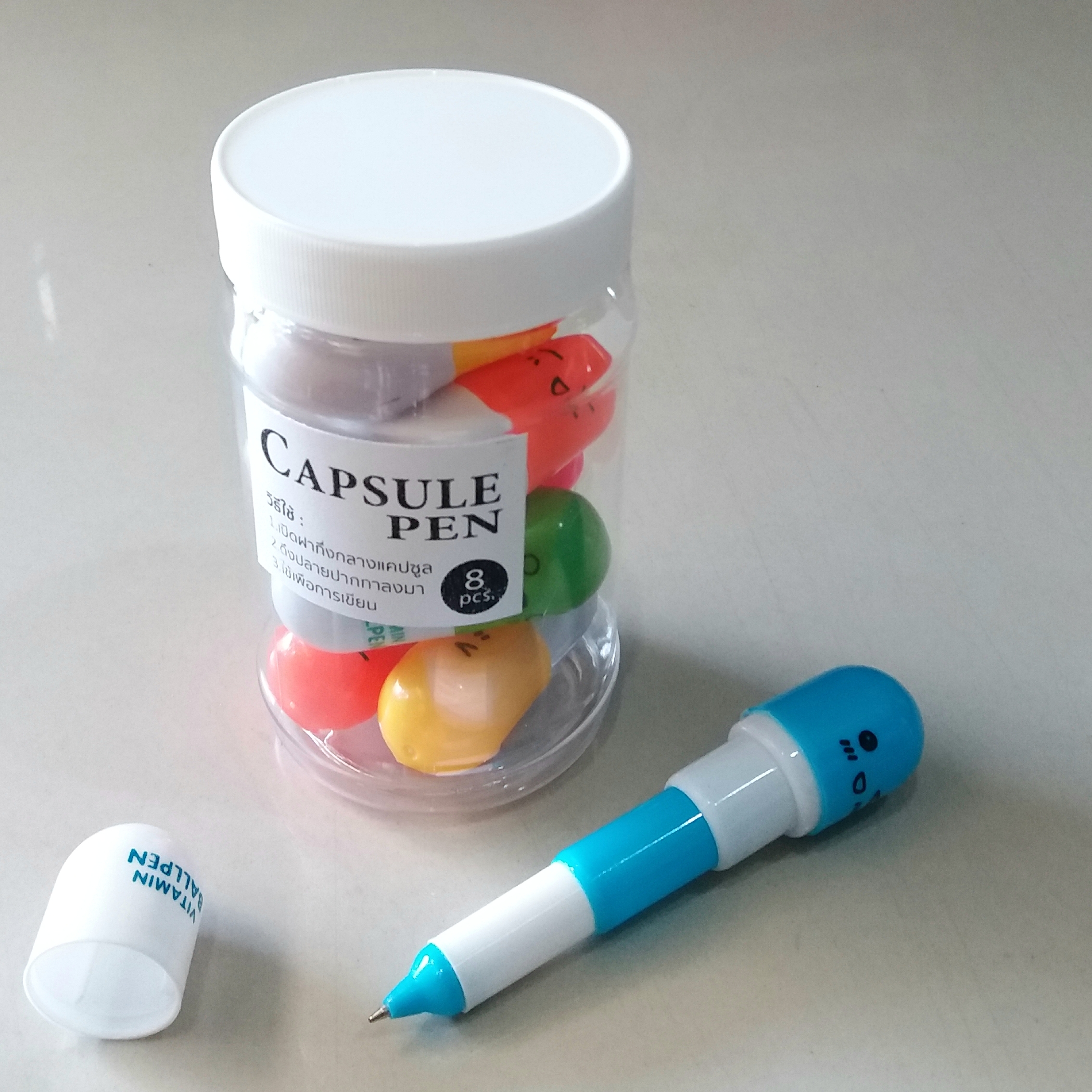 CAPSULE PEN ปากกาแคปซูล เครื่องเขียนสร้างสรรค์มีไอเดีย-ของขวัญ-ของที่ระลึก