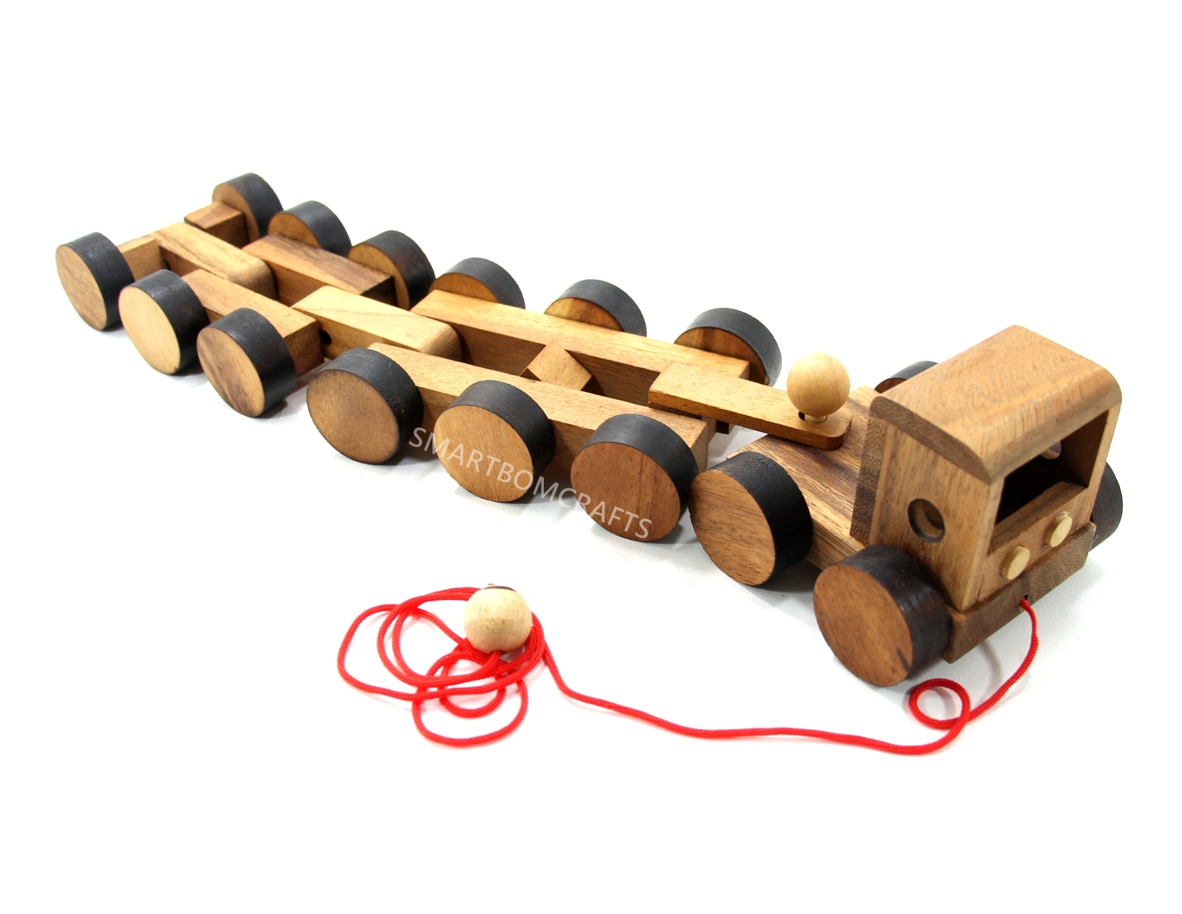 รถเทรลเลอร์สายหรรษา ของเล่นเด็ก ของเล่นไม้ ของเล่นเสริมสร้างสมาธิ