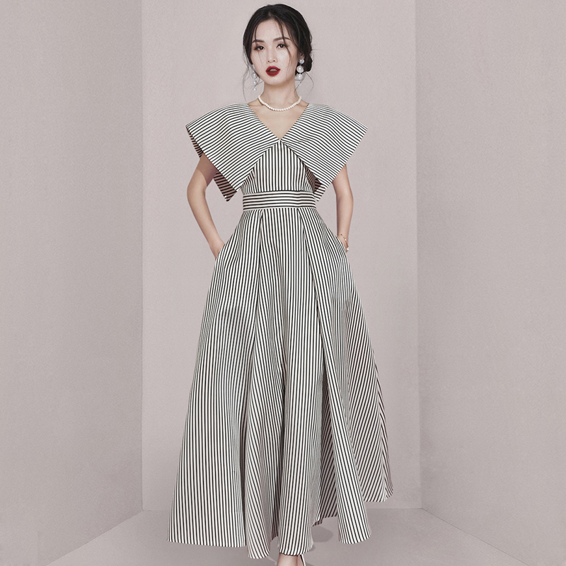 ชุดเดรสยาวสวยๆ ชุดเดรสยาวใส่สบาย ใส่ทำงาน มีขนาดS M L XL 2XL