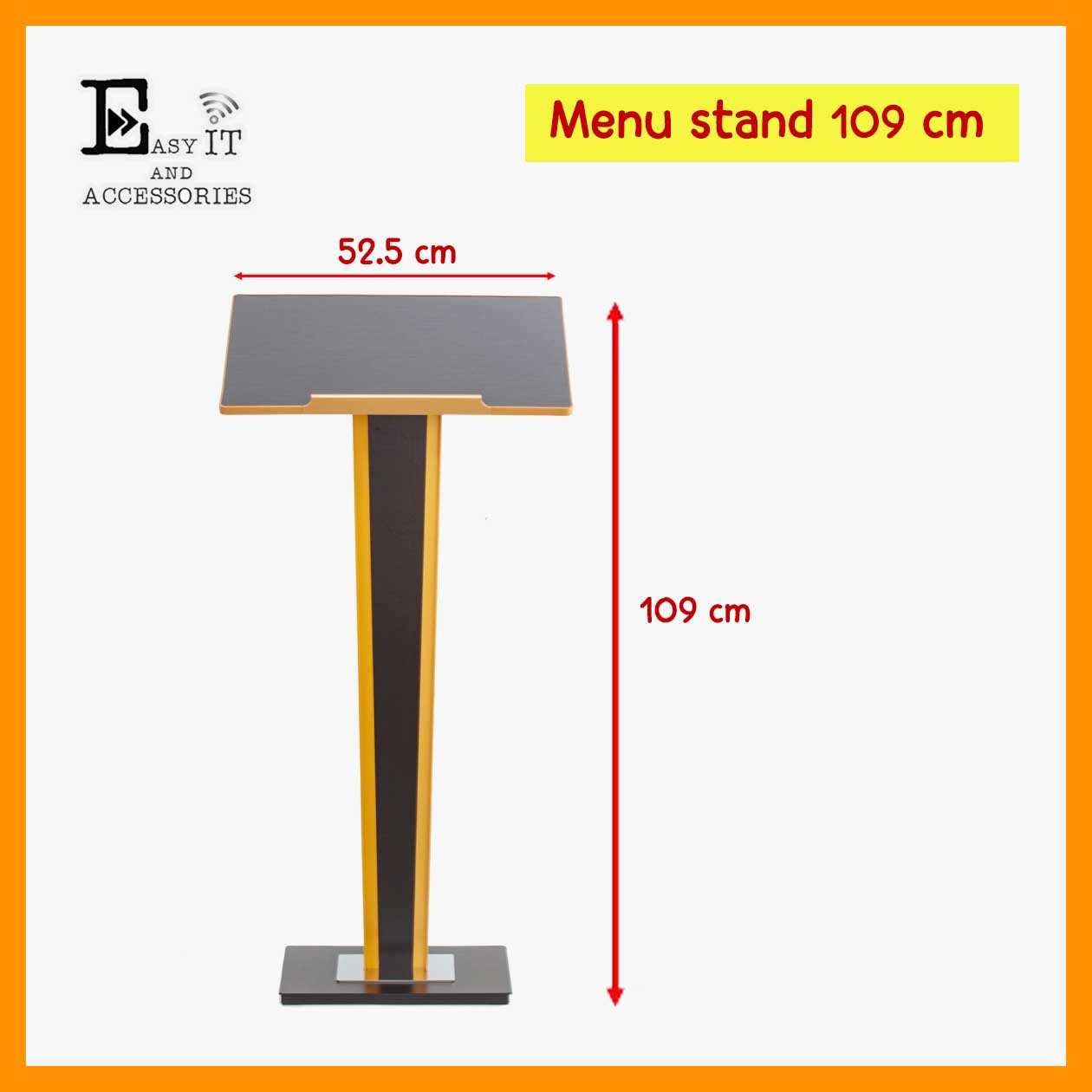 สแตนเมนูอาหารสำหรับวางหน้าร้าน รุ่น Podium stand สูง 109 cm