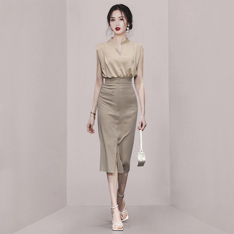 ชุดเดรสยาวสวยๆ ชุดเดรสยาวใส่สบาย ใส่ทำงาน มีขนาดS M L XL 2XL