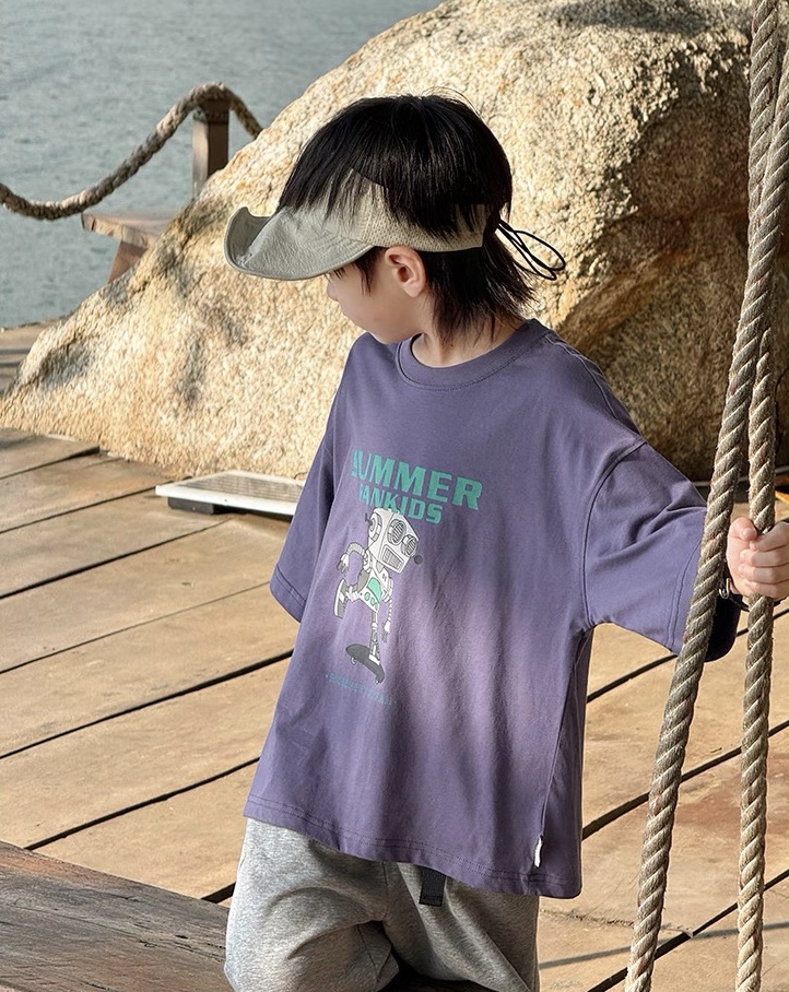 Summer Fankids 🧢🌤️ เสื้อยืดเด็ก unisex ผ้าคอตตอน 100%