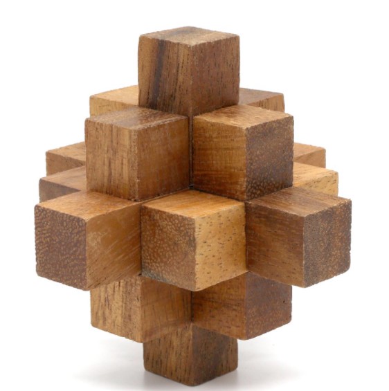 เกมส์เต๋าดาวขั้นบันได ปริศนาลับสมอง ของเล่นไม้ฝึกการแก้ปัญหา