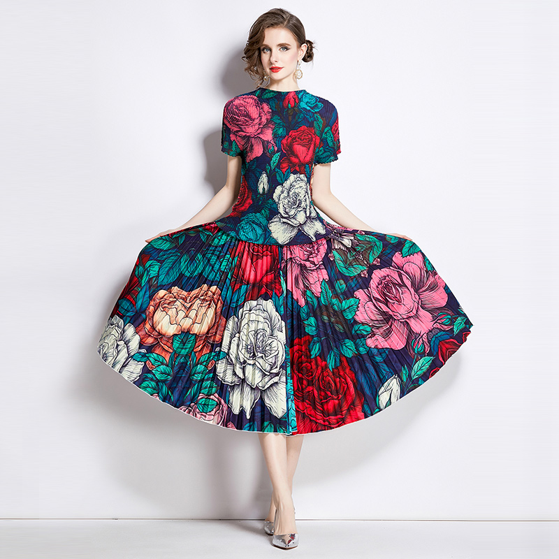 ชุดเดรสยาวสวยๆ ชุดเดรสยาวใส่สบาย ใส่ทำงาน มีขนาดS M L XL 2XL