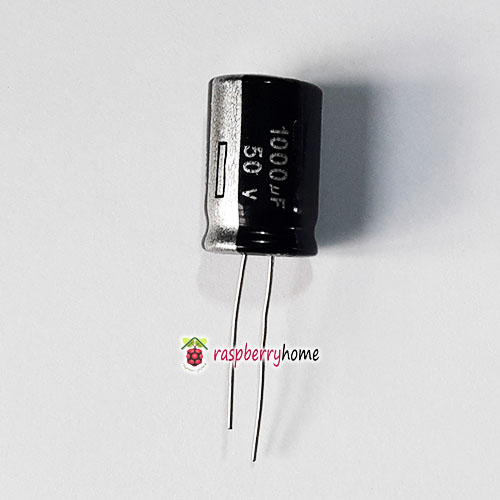 1000 uF ไมโครฟาราด 50V คาปาซิเตอร์ Capacitor จำนวน 1 ตัว